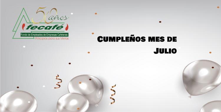 Cumpleaños julio de 2021